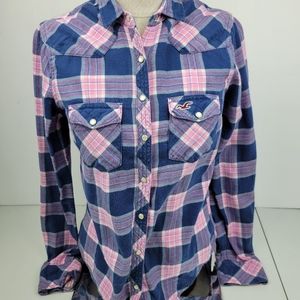 Hollister button down Long sleeve shirt xs
